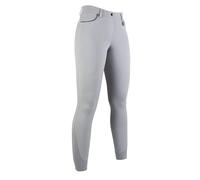 HKM Women's Equilibrio Style Silicone Full seat Riding Breeches, Light Grey, 36