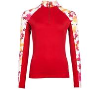 HKM Women's Essentials Flower Functional Shirt, Red/Pink, XL