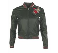 HKM Women's Fleur Style Jacket, Olive Green, XL