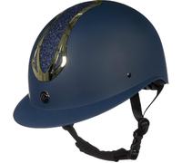 HKM Women's Illusion Riding helmet Deep Blue/Gold 52-54 cm