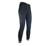 HKM Women's Kate Silicone Full seat Riding Breeches, Black, 24