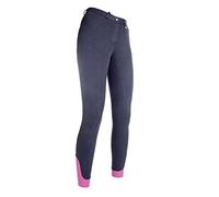 HKM Women's Kate Silicone Full seat Riding Breeches, Deep Blue, 26