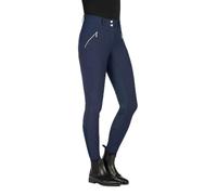 HKM Women's Lia High Waist Alos Full seat Riding Breeches, Deep Blue, 24