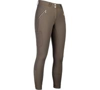 HKM Women's Lia High Waist Silicone Full seat Riding Breeches, Beige, 22