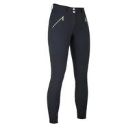 HKM Women's Lia High Waist Silicone Full seat Riding Breeches, Black, 36