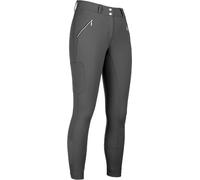 HKM Women's Lia High Waist Silicone Full seat Riding Breeches, Grey, 28