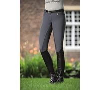 HKM Women's Limoni PAM Horse 3/4 Alos seat Riding Breeches, Graphite, 26L