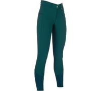 HKM Women's Livigno Silicone Full seat Riding Breeches, Deep Green, 28