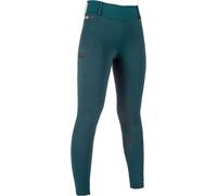HKM Women's Livigno Silicone Full Seat Riding Leggings, Deep Green, 36