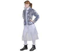 HKM Women's Rain Coat with side splits, Transparent, XXL