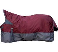 HKM Yukon- 600D, 300g filling Highneck rug Dark Red/Grey 5'6