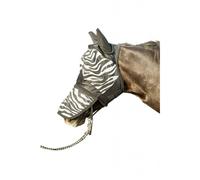 HKM Zebra Anti-fly mask White/Black Shetland Pony