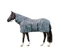 HKM Zebra Aqua Fly rug with neck Aqua 6'0