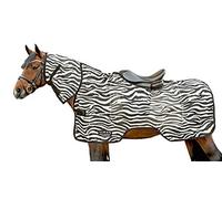 HKM Zebra Ride-on Fly rug White/Black 6'9