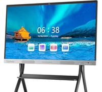 HKMLC Smart Board, Essential Vision 55 Inch Interactive Whiteboard Built-in 4800MP Camera, All-in-One Digital Whiteboard with 4K UHD Touchscreen for Classroom Home Office (Wall Mount Included)