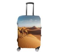 HKMNTGD Travel Luggage Covers Washable Stretch Suitcase Protector Sports Themed Printed Anti-scratch Suitcase Cover Fits 18-32 Inch Luggage, Sand Dunes In The Sahara Desert, Small