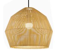 HKOLIMB Bamboo Tapered Pendant Light Wabi-Sabi Style Dining Chandelier 1-Pack Natural Bamboo Hanging Ceiling Light for Kitchen Islands, Bedrooms, Children's Rooms, Entryways, Cafes, and Studies.