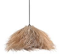 HKOLIMB Bird's Nest Shape Rattan Pendant Lighting Woven Basket Wicker Shade Natural Wicker Rattan Hanging Chandelier Home Ceiling Lamp E27 Base for Farmhouse Bar Foyer Hallway Restaurant