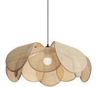 HKOLIMB Boho Handmade Pendant Light ，Rattan Hanging Lights With Adjustable Rope Home Hanging Lamp Wicker Bamboo Woven LampShade Hanging Lamp Plug In For Kitchen Island Bedroom Living Room