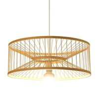 HKOLIMB House Shape Bamboo Pendant Light Natural Handwoven Kitchen Island Chandelier Farmhouse Style Hanging Ceiling Light for Dining Rooms, Living Rooms, Bedrooms, Kitchen Islands, Studies,