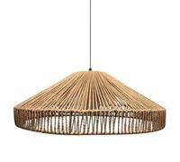 HKOLIMB Natural Jute Umbrella Pendant Light 2 Colors AvailableCreative Style Chandelier 1 Pack Height Adjustable Hanging Lamp for Kitchen Islands, Bedrooms, Entryways, Cafes, Dining Rooms,