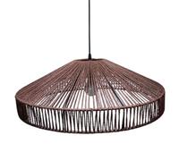 HKOLIMB Natural Jute Umbrella Pendant Light 2 Colors AvailableCreative Style Chandelier 1 Pack Height Adjustable Hanging Lamp for Kitchen Islands, Bedrooms, Entryways, Cafes, Dining Rooms,