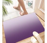 HKPOEQ Non-Slip Absorbent Microfiber Mats,Machine Washable Quick Dry Rugs,Memory Foam Bath Mat,Bathroom Accessories,Modern blurred backdrop with moderate purple color,24x39 in
