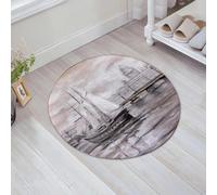 HKPOEQ Non Slip Bath Mat Machine Washable Durable Soft Fluffy Microfiber Bathroom Mat Water Absorbent Bath Rug,classic sailboat floating on the water，There is a dome building at the back,31x31 in