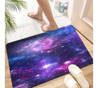 HKPOEQ Non Slip Bath Mat Machine Washable Durable Soft Fluffy Microfiber Bathroom Mat Water Absorbent Bath Rug,Small part of an infinite star field of space in the Universe. Elements of thi,24x36 in