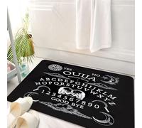 HKPOEQ Non Slip Bath Mat Machine Washable Durable Soft Fluffy Microfiber Bathroom Mat Water Absorbent Bath,vector illustration of a Ouija board... planchette can be moved around,50x80 cm