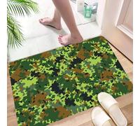 HKPOEQ Non Slip Bath Mat Machine Washable Durable Soft Fluffy Microfiber Bathroom Mat Water Absorbent Bath Rug,Camo, Camouflage Pattern Abstract Army Force H,24x36 in
