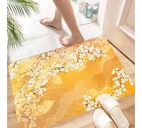 HKPOEQ Non Slip Bath Mat Machine Washable Durable Soft Fluffy Microfiber Bathroom Mat Water Absorbent Bath Rug,Beautiful kimono of illustrations of Japan,16x24 in