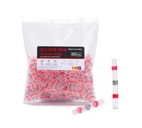 HKS 800 PCS Solder Seal Wire Connectors - Blue 16-14 AWG - Heat Shrink Solder Butt Connectors - Tinned Red Copper - Automotive Marine Boat Crimp - Waterproof and Insulated (RED 800PCS 22-18 AWG)