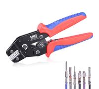HKS Micro Connector Crimping Tool for Open Barrel Pins 32-22AWG, Ratcheting Crimper for JST-XH2.54/PH2.0/SM2.54/ZH1.5, Molex KK/PicoBlade, Dupont SN-04BM