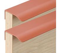 HKSDKABOP Finger Edge Pull Concealed Handle, Aluminium Alloy Invisible Handles Pack of 2 Multicolor Multiple Sizes(Orange,Length 80mm)