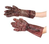 HKSICHENGKEJIUK Halloween Blood Gloves Zombie Rotted Hands Costume Gloves Halloween Horror Tricky Full Finger Hands Blood Zombie Mittens Halloween Party Scary Claw Hand