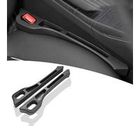 HKSOPC 2 Pcs Car Seat Gap Filler for Audi A1 A3 A4 A5 A6 A7 A8 e-tron GT, Multifunctional Seat Side Gap Filler Universal Car Seat Gap Filler Leakproof Plugging Strips Gaps,A Black