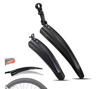 HKSOPC Bike Mudguard Set for Giant Roam Disc 2 2022, Portable Adjustable Road Mountain Bike Bicycle Cycling Tires Front and Rear Mud Guard Fenders, Mudguards for 20-26 inch Bikes,A Black
