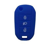 HKSOPC For P-EUGEOT 208 308 3008 2008 307 Silicone Key Case For P-EUGEOT 508 407 Expert Rifter Partner Car Key Cover Case Fob-Blue