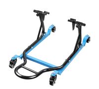 HKTE Pro-Series Motorcycle Rear Lift Stand, 440 lb Load, 4 Castor Wheels, Adjustable Swingarm Paddock Stand Elevate Your Ride Maintenance