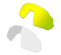 HKUCO 24K Gold/Photochromic Polarized Replacement Lenses For Oakley Flight Jacket Sunglasses