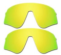 HKUCO 2PCS Compatible/Replacement For Lenses Oakleys Sutro Lite Sweep OO9465 24K Gold Polarized
