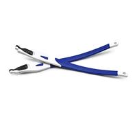 HKUCO Dark Blue Rubber Replacement White Frame Legs For Oakley Crosslink Frame