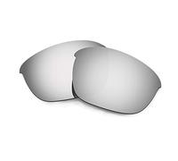 HKUCO Mens Replacement Lenses For Oakley Half Jacket 2.0 Sunglasses Titanium Mirror Polarized