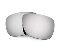 HKUCO Mens Replacement Lenses For Oakley Inmate Sunglasses Titanium Mirror Polarized