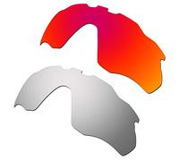 HKUCO Mens Replacement Lenses For Oakley Radar Pace Red/Titanium Sunglasses