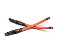 HKUCO Orange Rubber Replacement Transparent Black Frame Legs For Oakley Crosslink Sweep/Switch Glasses frame