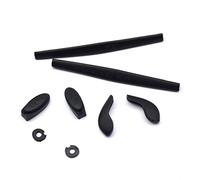 HKUCO Plus Black Replacement Silicone Leg Set For Oakley Juliet Sunglasses Earsocks Rubber Kit