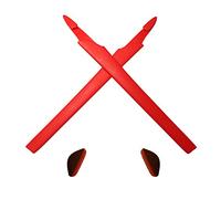 HKUCO Red Replacement Silicone Leg Set For Oakley Crosslink Sunglasses Earsocks Rubber Kit