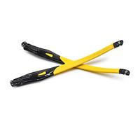 HKUCO Yellow Rubber Replacement Transparent Black Frame Legs For Oakley Crosslink Sweep/Switch Glasses frame